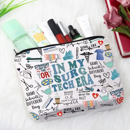 Miniatura 5 de Regalo de tecnología quirúrgica, regalo para enfermera, médico, regalo en bolsa de maquillaje My Surg Tech, regalo para cirujano tecnólogo Surg Tech