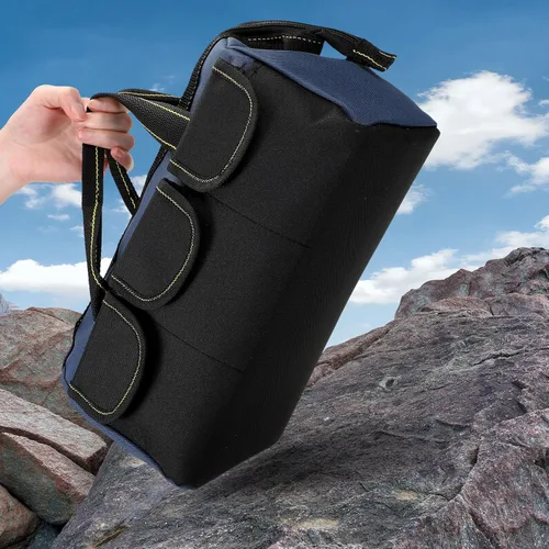 Miniatura 5 de Sanwuta - Paquete de 3 bolsas para herramientas, alta resistencia, fondo rígido impermeable, boca ancha, para electricista, carpintero, mecánico, 13
