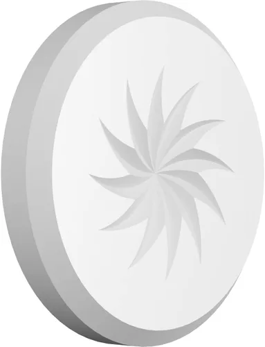 Miniatura 5 de Ekena Millwork ROSP050X050X050GRY13 Roseta estándar con borde biselado, 5 pulgadas de ancho x 5 pulgadas de alto x 1/2 pulgadas de alto, PVC