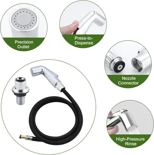 Miniatura 5 de Accesorio de rociador para fregadero de cocina compatible con rociador de grifo Moen reemplazo de cabezal rociador lateral de cocina y conjunto