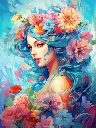 Diymood Kit de pintura de arte de diamante 5D para adultos, flor de arte de diamante, manualidades redondas de taladro completo, imagen de mosaico