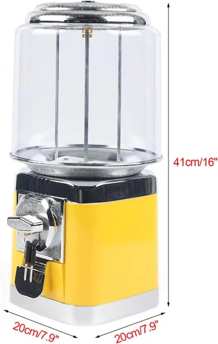 Miniatura 2 de YIYIBYUS Máquina automática de dulces de suministro azul/amarillo de 16 pulgadas, máquina expendedora de juguetes, máquina de huevos doméstica