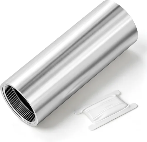 Miniatura 30 de TAISHER 2 accesorios de tubería de acero inoxidable, 1/2 "NPT x 1/2" NPT macho roscado, tubo fundido de pezón de 6 pulgadas de longitud