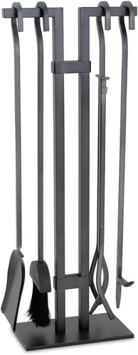 Pilgrim Home and Hearth 18088MBK - Juego de herramientas para chimenea Sinclair, color negro