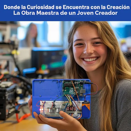 Miniatura 7 de Kit de iniciación Inventor Lab de SunFounder con placa Arduino Uno R3 REV3 original, multímetro, 34 proyectos, soporte para protoboard RAB, batería