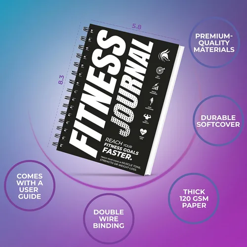Miniatura 2 de Clever Fox Diario de Fitness Cuaderno de Registro de Entrenamiento - Planificador Diario de Fitness Diario de Entrenamiento para Mujeres y Hombres.