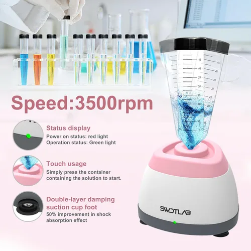 Miniatura 3 de Mezclador Vortex 3500rpm, Agitador de Esmalte de Uñas, Agitador de Pegamento y Mezclador de Pintura para Esmalte en Gel, Pinturas Acrílicas