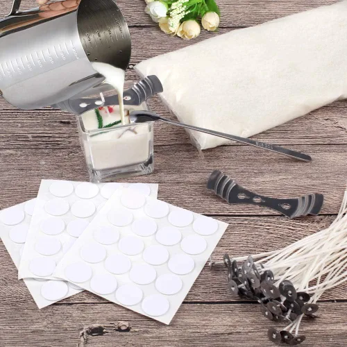 Miniatura 5 de Kit de suministros para hacer velas, herramientas de bricolaje para hacer velas que incluyen olla para derretir cera, adhesivos, soporte de 3