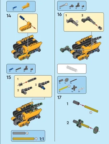 Miniatura 6 de LEGO Technic Mini Set: Cosechadora Micro Set (80 piezas) A partir de 7 años