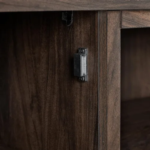 Miniatura 10 de Crosley Furniture Camden - Soporte de TV para televisores de más de 50 pulgadas, centro de entretenimiento con estantes de almacenamiento Nogal