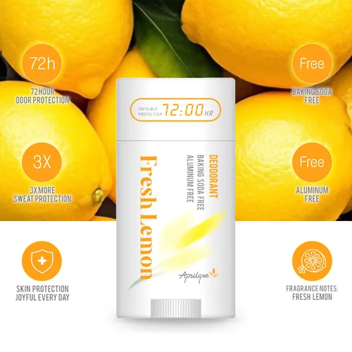 Miniatura 7 de Crema desodorante natural en barra – 2.6 fl oz/pieza, 72 horas de protección sin aluminio y sin bicarbonato de sodio para mujeres y hombres