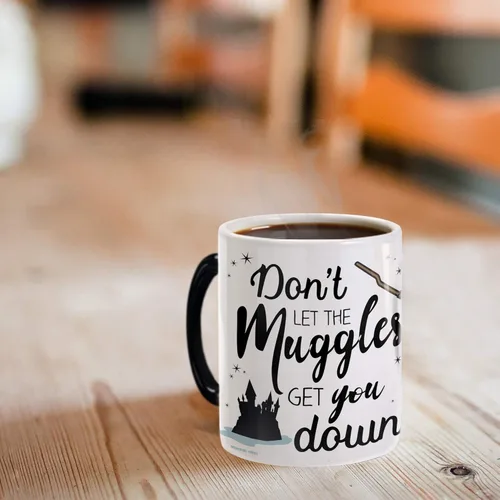 Miniatura 2 de Morphing Mugs Harry Potter - No Dejes Que Los Muggles Te Derroten - Frase - Taza de 11 oz Sensible al Calor – Taza de Café y Té de Cerámica que