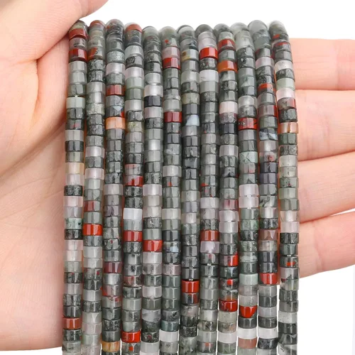 Miniatura 25 de BONNY BOXX 150 piezas de cuentas espaciadoras de jade blanco natural, cuentas sueltas semipreciosas planas redondas de jade heishi para hacer joyas