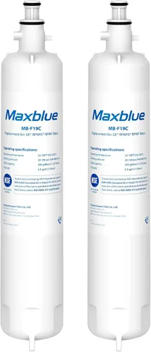 Maxblue Filtro de agua de repuesto para refrigerador GE® RPWFE®, RPWF (con CHIP), compatible con WSG-4, WF277, GFE28GMKES, PFE28KBLTS, GFD28GSLSS,