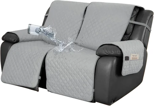 Miniatura 16 de Easy-Going Funda impermeable para sillón reclinable de gran tamaño con bolsillo, 1 funda de sofá reversible para sillón reclinable, protector
