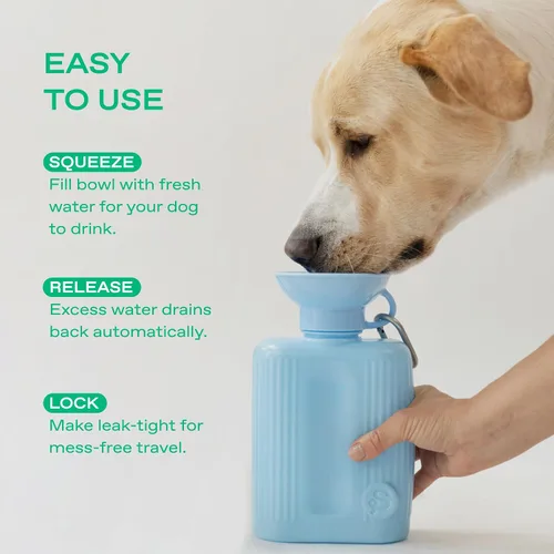 Miniatura 4 de Springer by Springland Botella de agua para perro, dispensador de botellas de agua portátil de viaje para perros, regalo para perros visto
