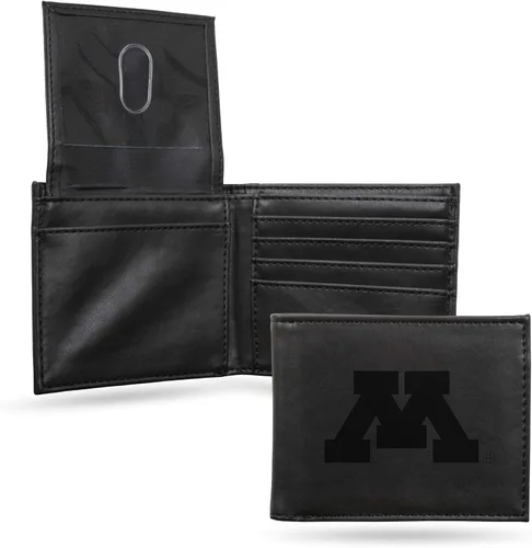 Miniatura 126 de NCAA Rico Industries Cartera Billetera con Grabado Láser Cartera Billetera con Grabado Láser - Diseño Delgado - Gran Regalo