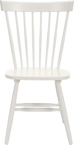 Miniatura 8 de SAFAVIEH Furniture - Juego de 2 sillas de comedor Parker Spindle, color blanco roto - madera maciza - Diseño clásico de Windsor - Ideal para Blanco