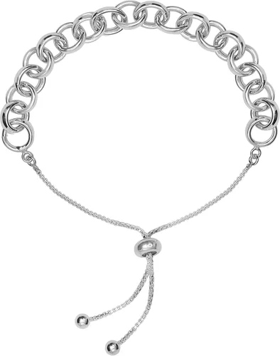 Miniatura 4 de Charmsy - Pulsera bolo ajustable de plata de ley 925 para mujeres adolescentes