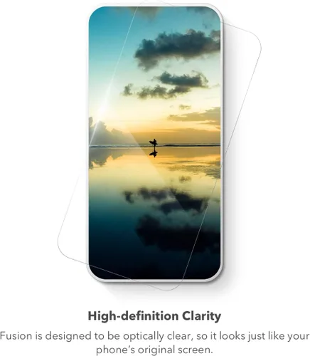 Miniatura 4 de ZAGG InvisibleShield Fusion con D3O para Samsung Galaxy S22 - Protección de pantalla híbrida flexible - Reforzada con D3O - Protección extrema