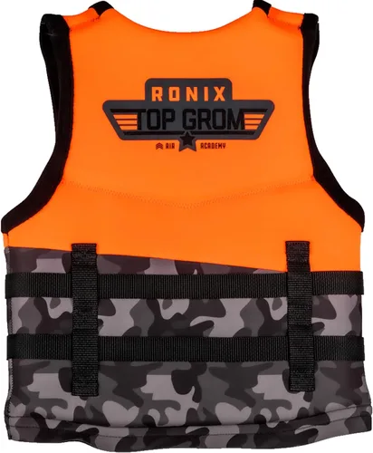 Miniatura 2 de RONIX Boy's Top Grom CGA Life Vest Durable Soft Comfortable Floaty Swimming Life Jacket for Kids with Plush Inner & Back Supportive Foam