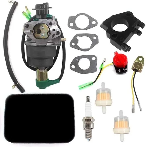 AISEN Carburador para EB5000X EB6500X EB6500SX EM5000SX EW171 EB7000I EM6500SX EM6500GP EM7000IS EG5000CL EU6500i Generador Filtro de línea de