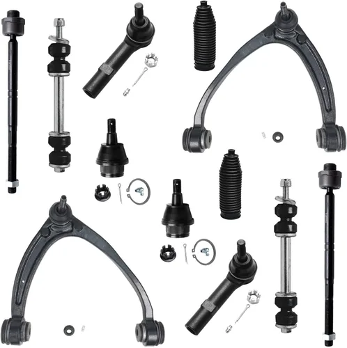 Miniatura 98 de Detroit Axle - Kit de suspensión delantera de 12 piezas para Mercury Grand Marquis Ford Crown Victoria Town Car 2003-2011, 2 brazos de control