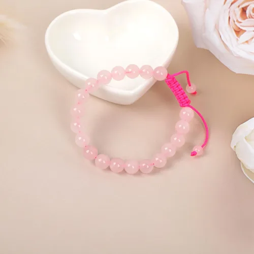 Miniatura 111 de AD Beads Pulseras de piedras preciosas unisex de 0.315 pulgadas (0.315 in), macramé curativo ajustable de 7 a 9 pulgadas Usa esta pulsera