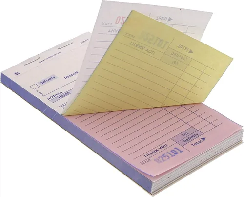 Miniatura 5 de AmerCareRoyal - Bloc de cheques para invitados, 14 líneas, tres partes sin carbono, 3.4 x 6.69, 50 formas/bloc, 50 almohadillas/caja