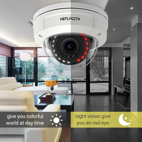 Miniatura 6 de Cámara analógica de seguridad domo de 5MP 4 en 1 TVI/CVI/AHD/CVBS vigilancia CCTV cámaras para interiores y exteriores 0.106-0.531 in lente