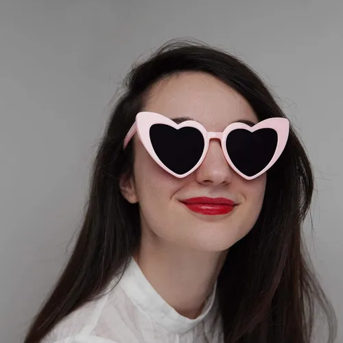 Miniatura 3 de Pergozo Gafas de sol de soltera con corazón rosa
