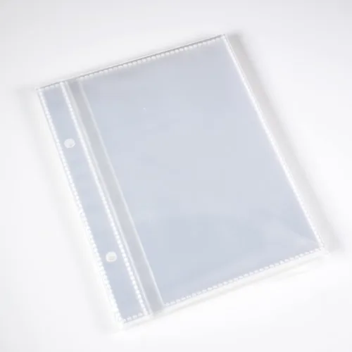 Ancicraft Fundas para álbumes de fotos de 4 x 6 pulgadas, 50 tarjetas postales, paquete de 2 con agujero (páginas de repuesto para 4 x 6 pulgadas)