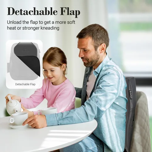 Miniatura 6 de CuPiLo Masajeador de espalda HSA elegible por la FSA para aliviar el dolor de tejido profundo, masajeador Shiatsu 4D de espalda baja con calor