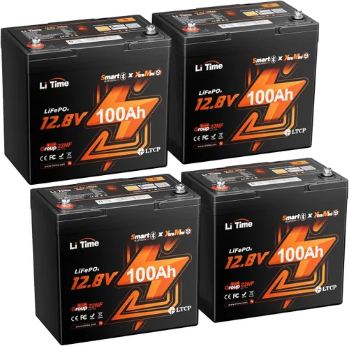 Miniatura 13 de Litime Batería de litio LiFePO4 de 12 V y 165 Ah Bluetooth, batería de ciclo profundo para motores de arrastre, tamaño grupo 31 con densidad