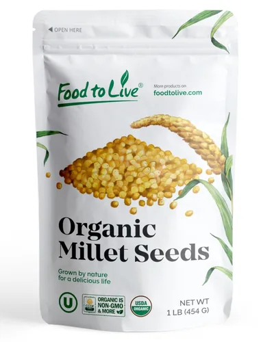 Miniatura 9 de Food to Live Mijo orgánico descascarillado, 10 libras – Semillas de grano entero, sin OMG, Kosher, crudo, a granel, producto de los Estados Unidos