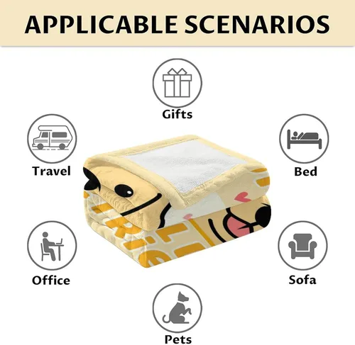Miniatura 6 de Golden Retriever - Manta de regalo – 30 x 40 pulgadas, bonita manta de perro para amantes de los perros, niños, niños y niñas, mantas suaves