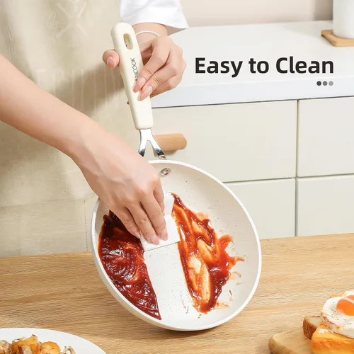 Miniatura 4 de Mini sartén antiadherente para huevos, sartén para tortilla de 6.3 pulgadas, pequeña sartén antiadherente para huevos de una sola porción