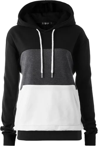 Miniatura 2 de GIVON - Sudadera ligera con capucha, manga larga y bolsillo frontal (XS 4XL) para mujer