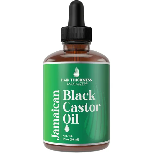 Aceite de ricino negro jamaicano para el crecimiento del cabello. Fortalece e hidrata el adelgazamiento, el cabello seco para un cuero cabelludo de