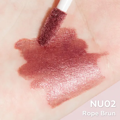Miniatura 3 de FOCALLURE Lápiz labial líquido metálico, brillo de labios de copa antiadherente, color de labios de alto impacto con desgaste a prueba de NU02