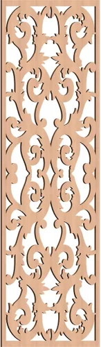 Miniatura 147 de Meadville Paneles decorativos de pared de madera con calado, 9 3/8 pulgadas de ancho x 24 3/8 pulgadas de alto x 1/4 de alto, aliso