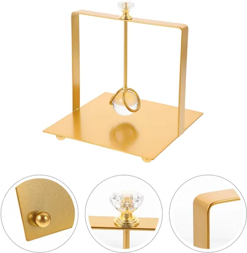 Miniatura 9 de Decorative Metal Napkin Holder for Paper Napkins, Gold Square Desktop Tissue Dispenser for Kitchen and Dining Table Use