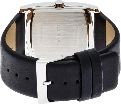 Miniatura 2 de Armitron Reloj con correa de cuero con detalles de cristal genuino para hombre