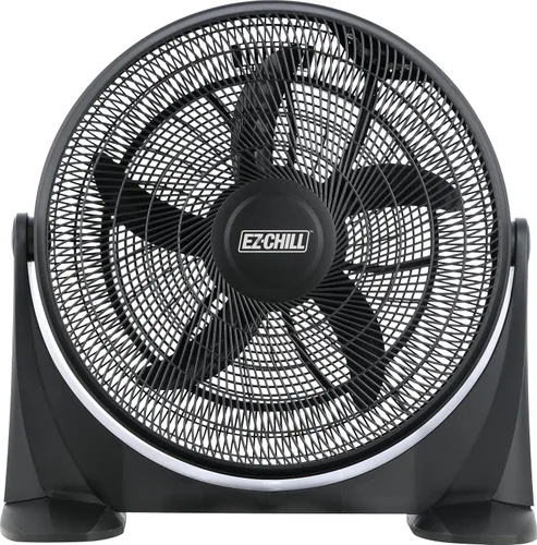 EZ-CHILL Ventilador de piso de alta velocidad de 20 pulgadas con inclinación ajustable de 180 grados, 3 velocidades, ideal para el hogar, dormitorio