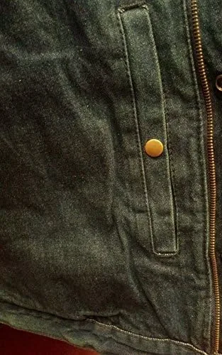 Miniatura 4 de Chaleco de mezclilla negro con diseño de hijo de la anarquía para hombre