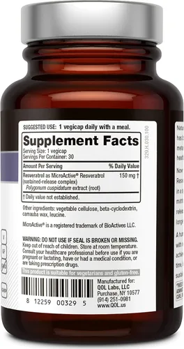 Miniatura 6 de Quality of Life Kinoko Platinum AHCC Apoyo inmunológico y liberación sostenida de resveratrol