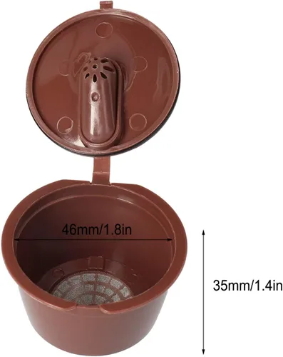 Miniatura 2 de Juego de cápsulas de café reutilizables para Dolce Gusto, recargable, fácil de, gran herramienta para cafetera (1.7-3.4 fl oz)