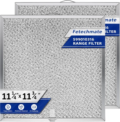 S99010316 99010316 Filtro de grasa para campana extractora de 11-1/4 pulgadas x 11-3/4 pulgadas, apto para estufa Br-oan Nu-tone Ken-more de