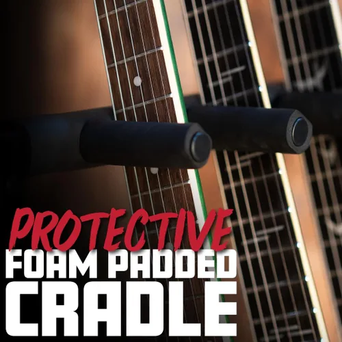 Miniatura 3 de Rok-It - Soporte para múltiples guitarras con diseño plegable, capacidad para hasta 3 guitarras eléctricas o acústicas (RI-GTR-RACK3)