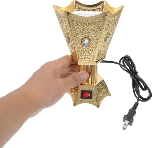 Miniatura 8 de MAGICLULU Quemador de incienso eléctrico estilo de Oriente Medio Incensario de escritorio Plug-in Quemador de aroma para decoración de mesa